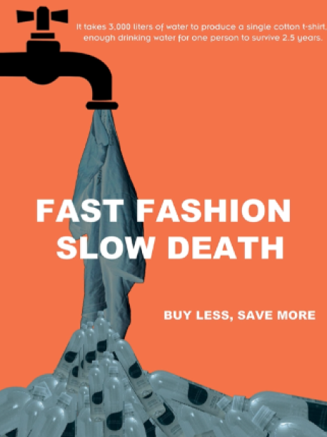 graphic Design Project about the effects of fast fashion